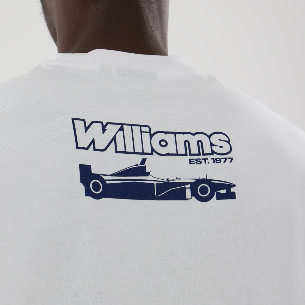 T-shirt homme New Era White Williams Racing Champions du monde 1996