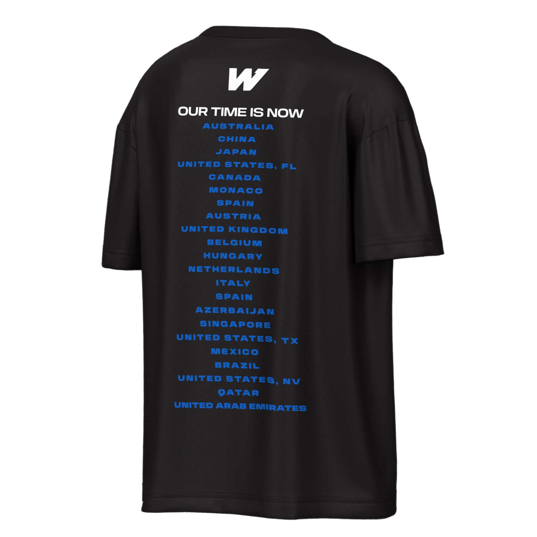 Men's Outerstuff Black Williams Racing 2026 Roster T-Shirt