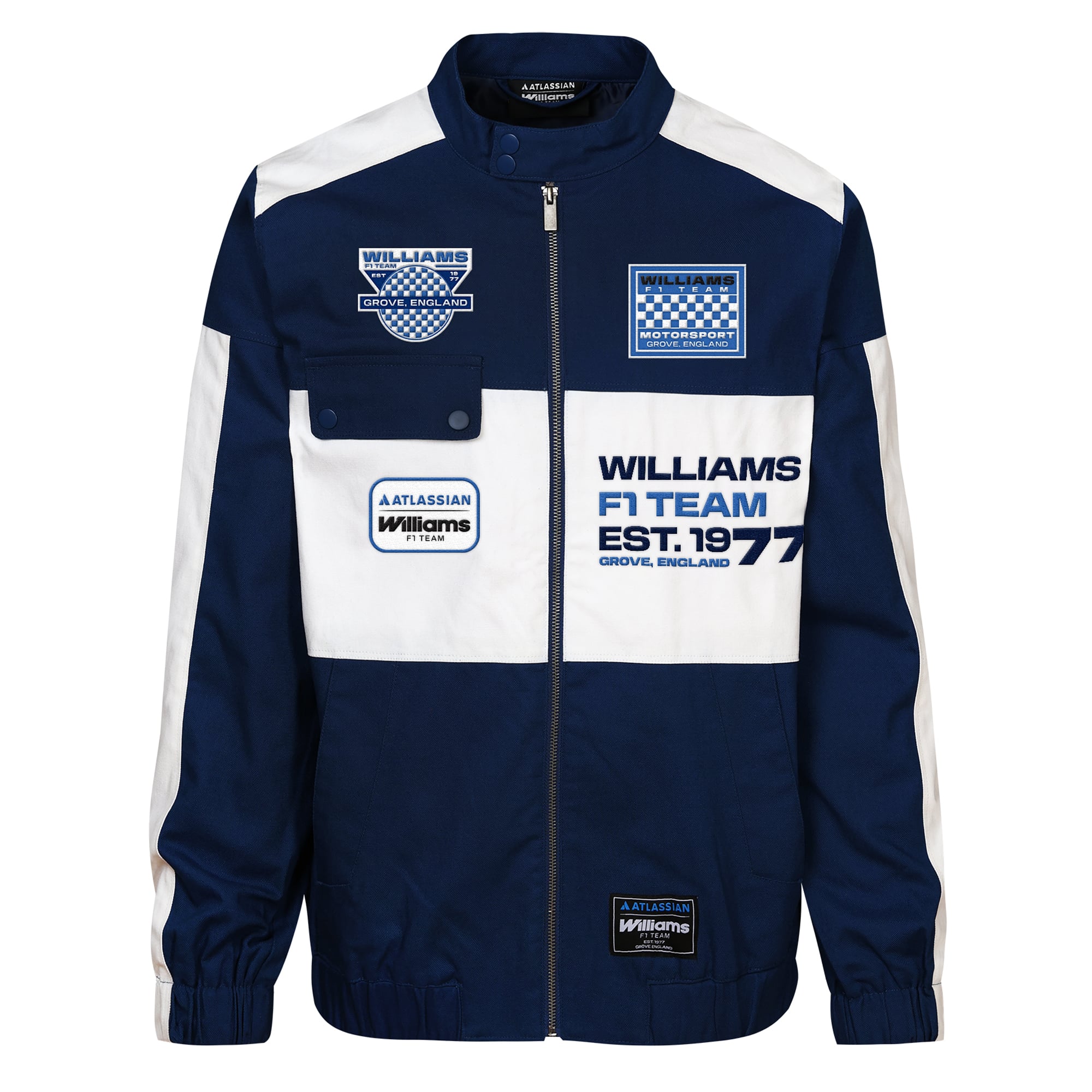 Men's Outerstuff Navy Williams Racing Full-Zip Jacket