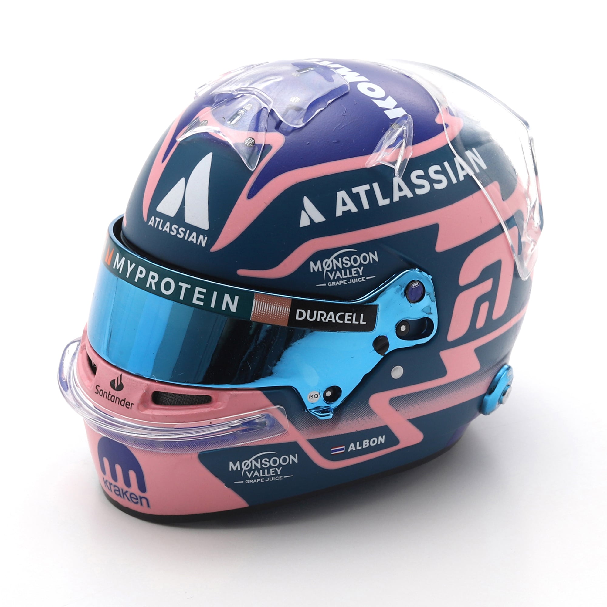 Casque miniature à l'échelle 1:5 de Spark Models Williams Racing Alexander Albon 2025