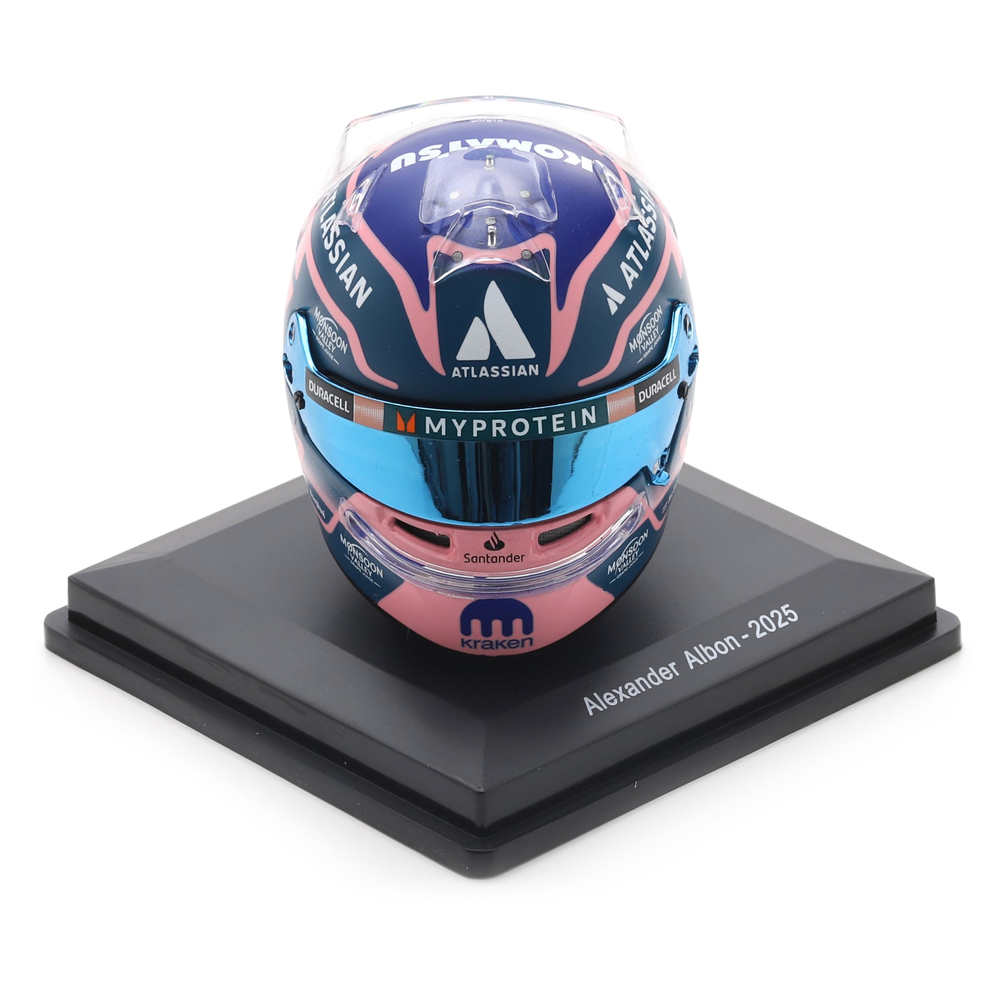 Casque miniature à l'échelle 1:5 de Spark Models Williams Racing Alexander Albon 2025