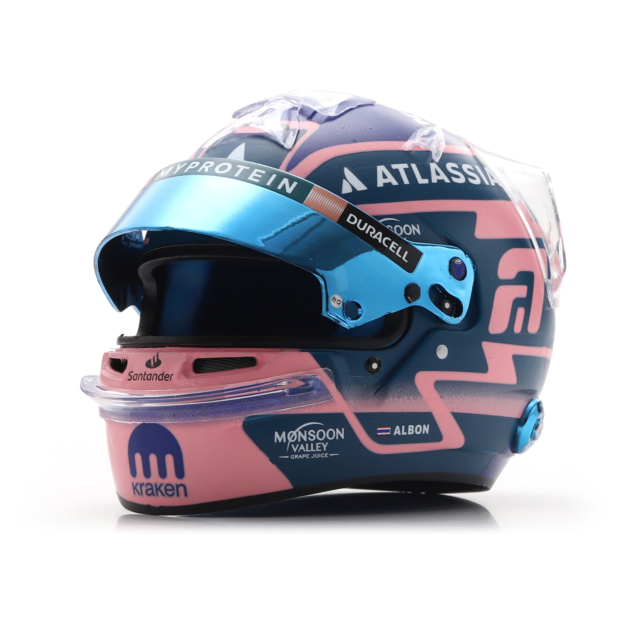 Casque miniature à l'échelle 1:5 de Spark Models Williams Racing Alexander Albon 2025