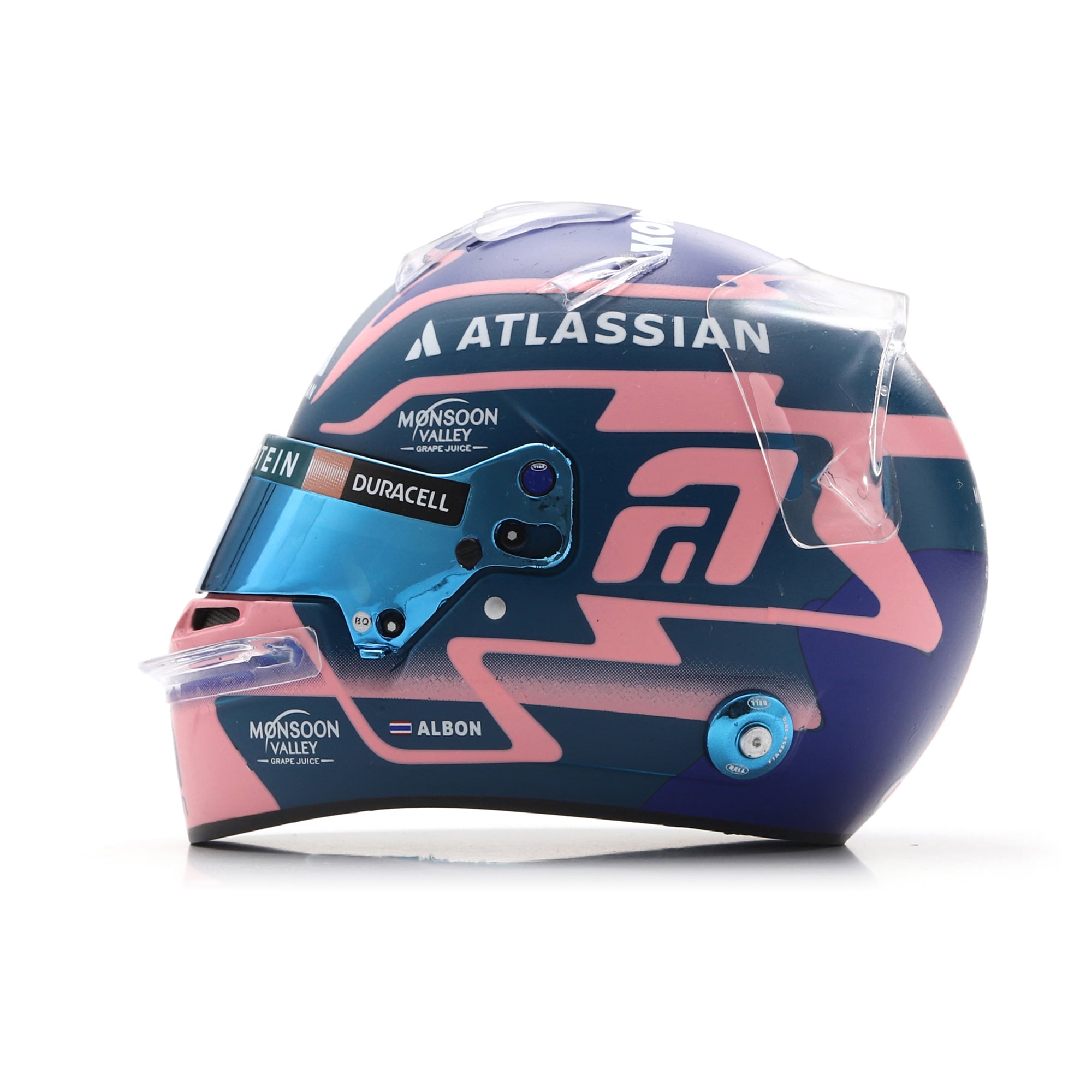 Casque miniature à l'échelle 1:5 de Spark Models Williams Racing Alexander Albon 2025