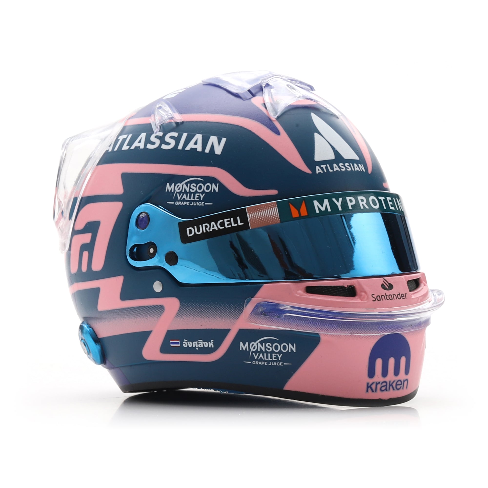 Casque miniature à l'échelle 1:5 de Spark Models Williams Racing Alexander Albon 2025