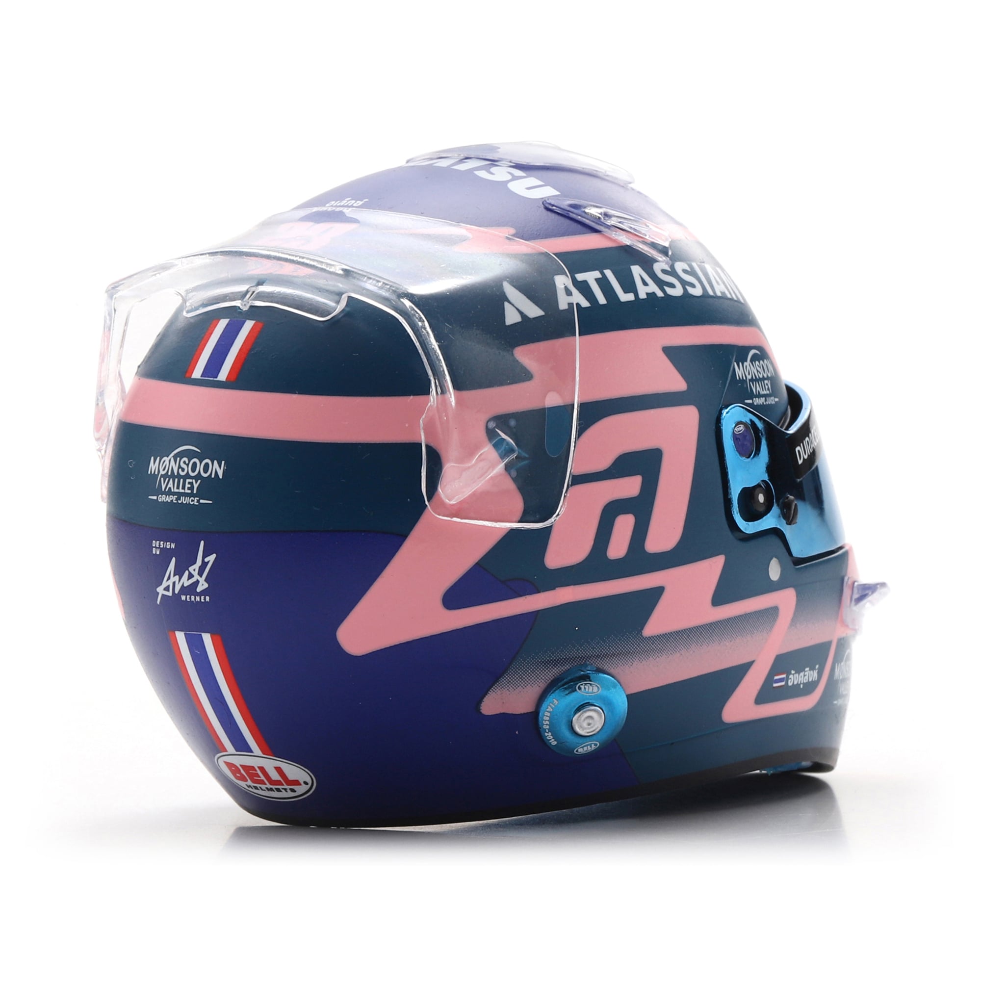 Casque miniature à l'échelle 1:5 de Spark Models Williams Racing Alexander Albon 2025