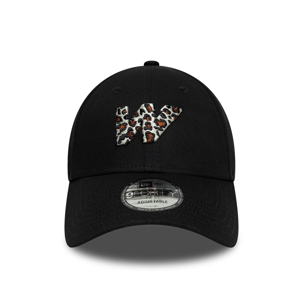 Women's New Era Black Williams Racing Animal Infill 9FORTY Adjustable Hat