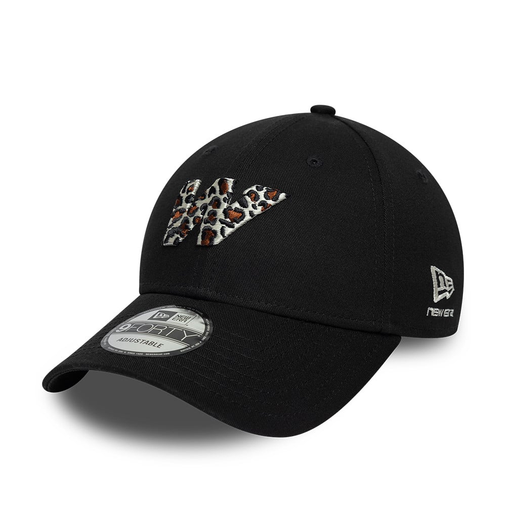 Women's New Era Black Williams Racing Animal Infill 9FORTY Adjustable Hat