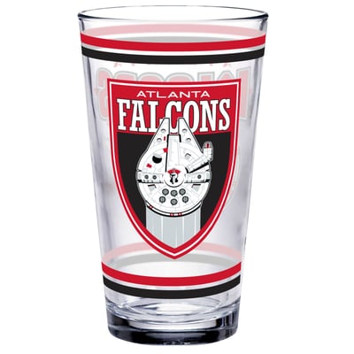 Atlanta Falcons WinCraft Disney x NFL Millennium Falcon 16oz. Pint Glass