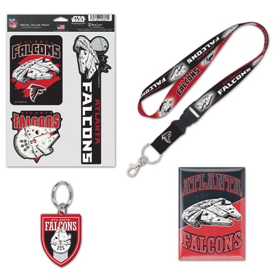 Atlanta Falcons WinCraft Disney x NFL Millennium Falcon Fan Pack
