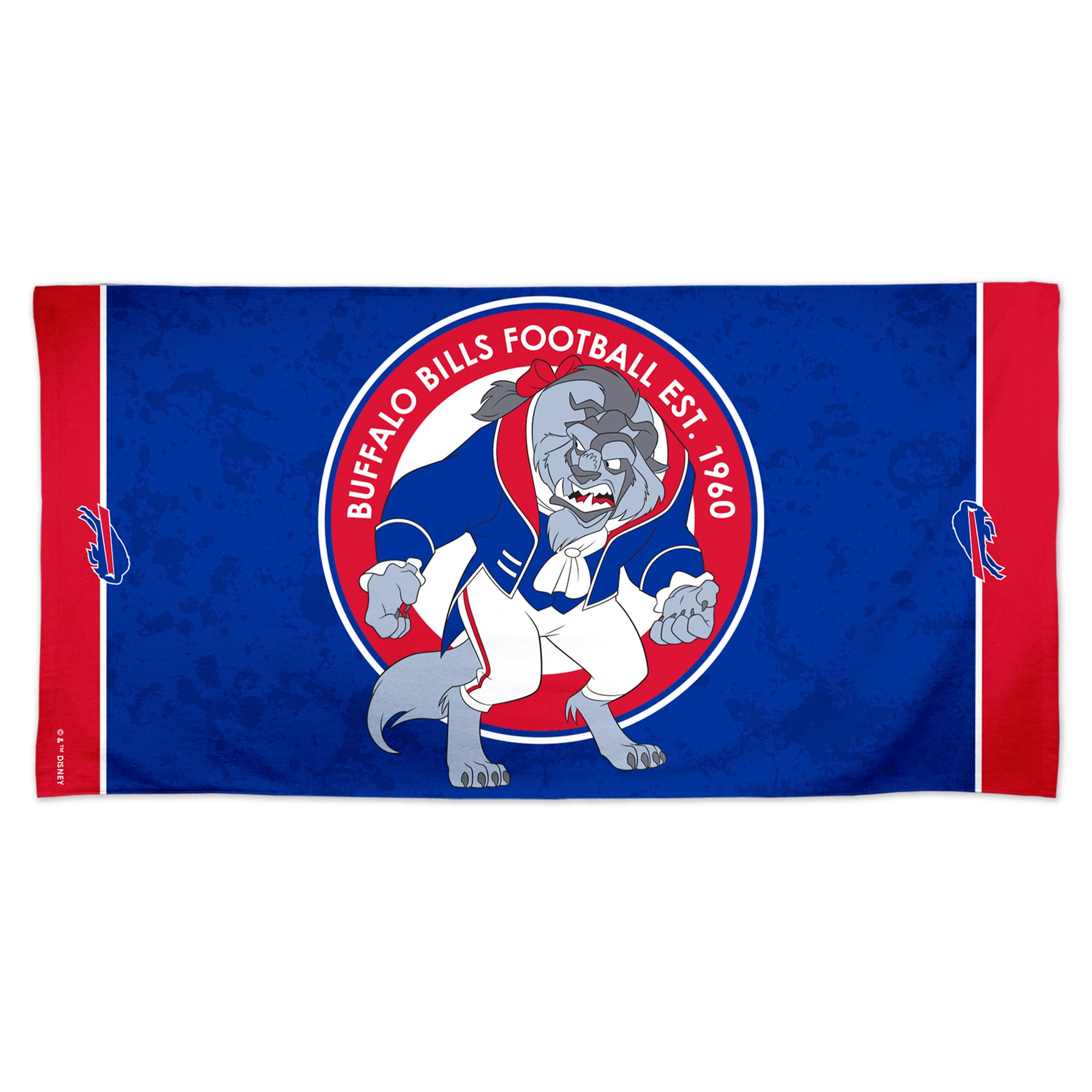 Serviette de plage WinCraft Buffalo Bills Disney x NFL Beast 76 x 152 cm en Spectra