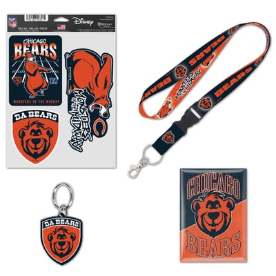 Chicago Bears WinCraft Disney x NFL Baloo Fan Pack