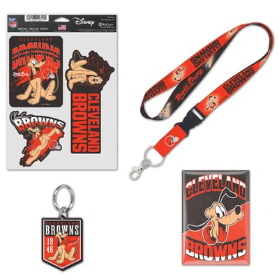 Cleveland Browns WinCraft Disney x NFL Pluto Fan Pack