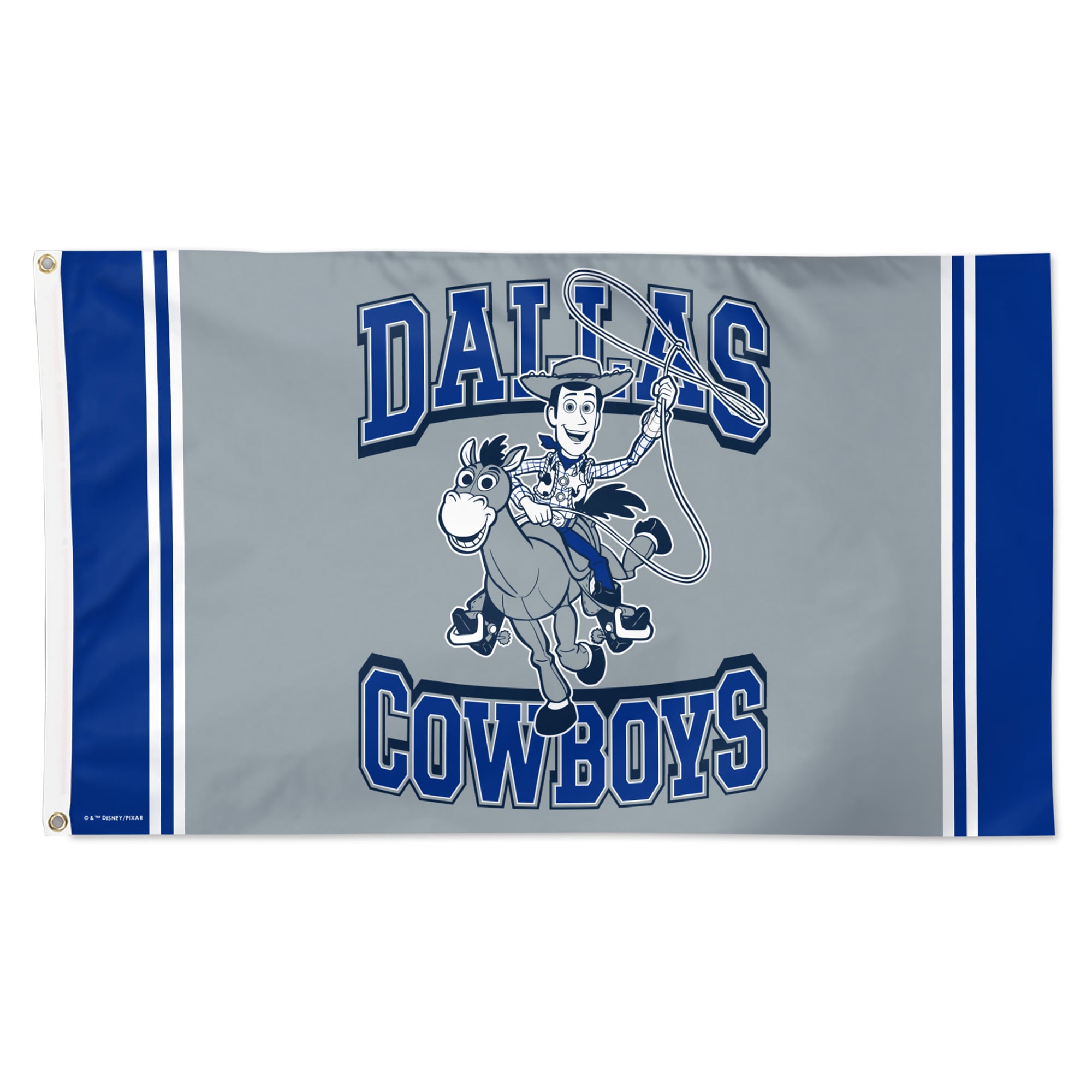 Drapeau de luxe simple face WinCraft Dallas Cowboys Disney x NFL Woody 91 x 152 cm