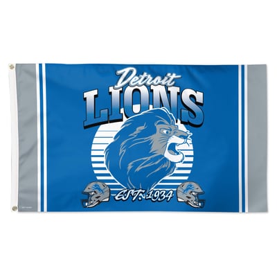 Detroit Lions WinCraft Disney x NFL Simba 3' x 5' Single-Sided Deluxe Flag