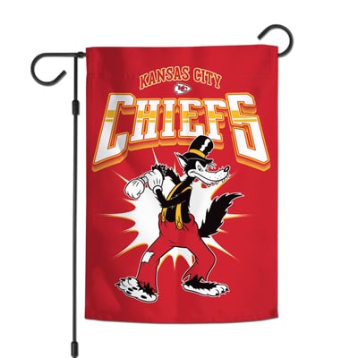 Kansas City Chiefs WinCraft Disney x NFL Big Bad Wolf 12'' x 18'' Double-Sided Garden Flag