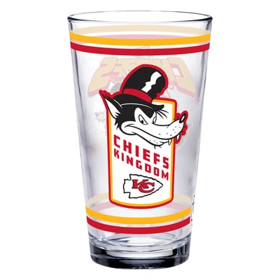 Kansas City Chiefs WinCraft Disney x NFL Big Bad Wolf 16oz. Pint Glass