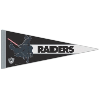 Las Vegas Raiders WinCraft Disney x NFL Darth Vader 12" x 30" Premium Pennant