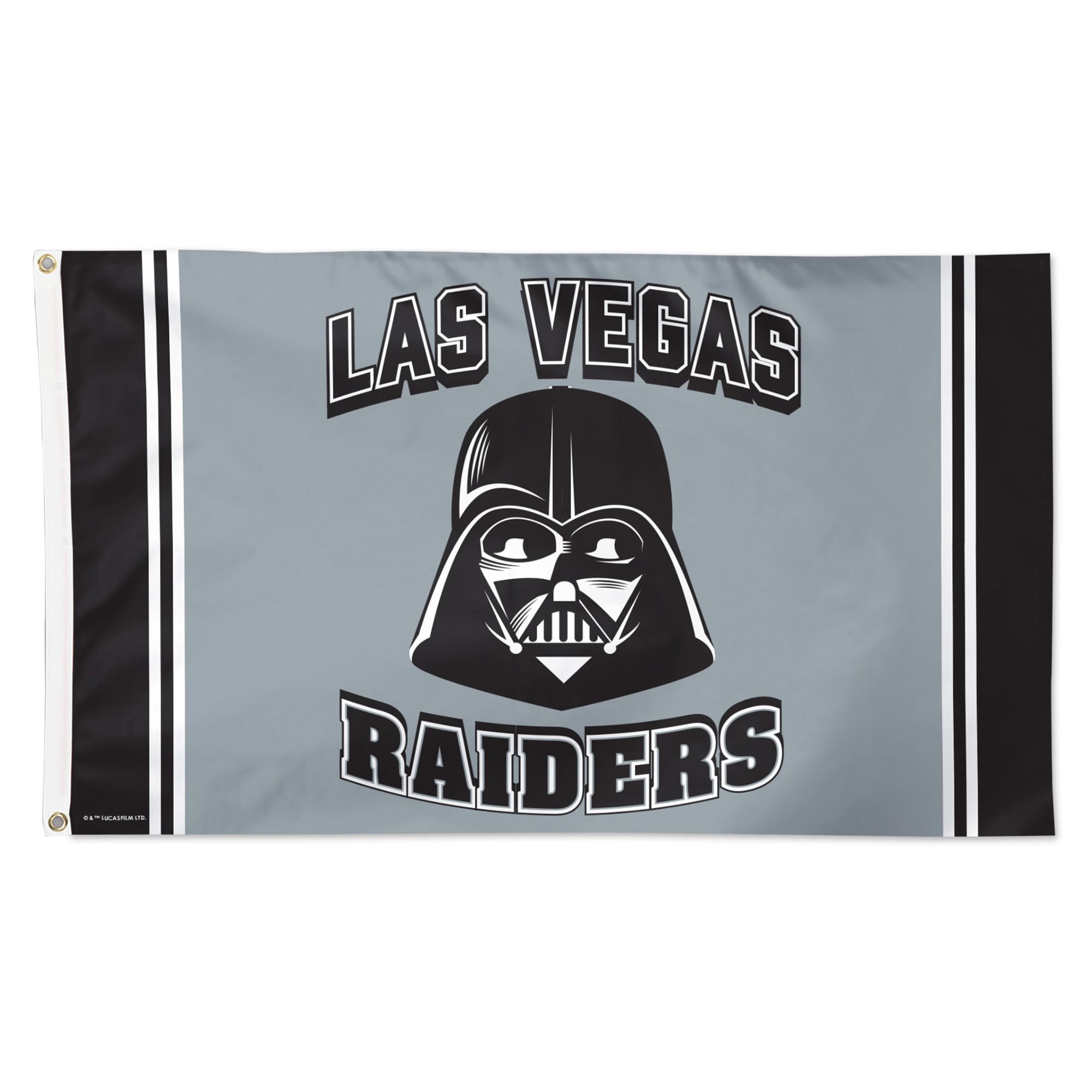 Drapeau de luxe simple face WinCraft Las Vegas Raiders Disney x NFL Dark Vador 91 x 152 cm