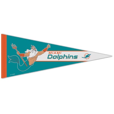 Miami Dolphins WinCraft Disney x NFL King Triton 12" x 30" Premium Pennant
