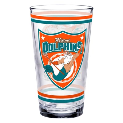 Miami Dolphins WinCraft Disney x NFL King Triton 16oz. Pint Glass