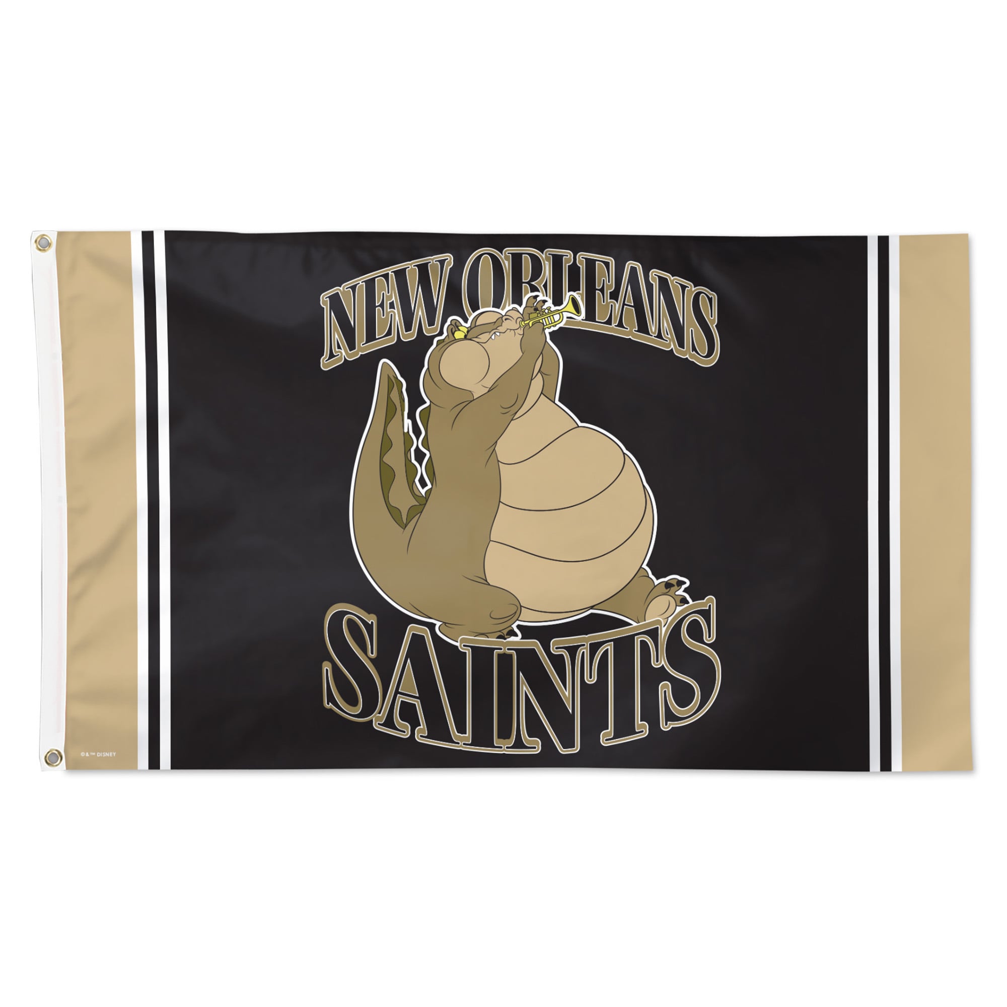 Drapeau de luxe WinCraft New Orleans Saints Disney x NFL Louis 91 x 152 cm (3' x 5') à une face