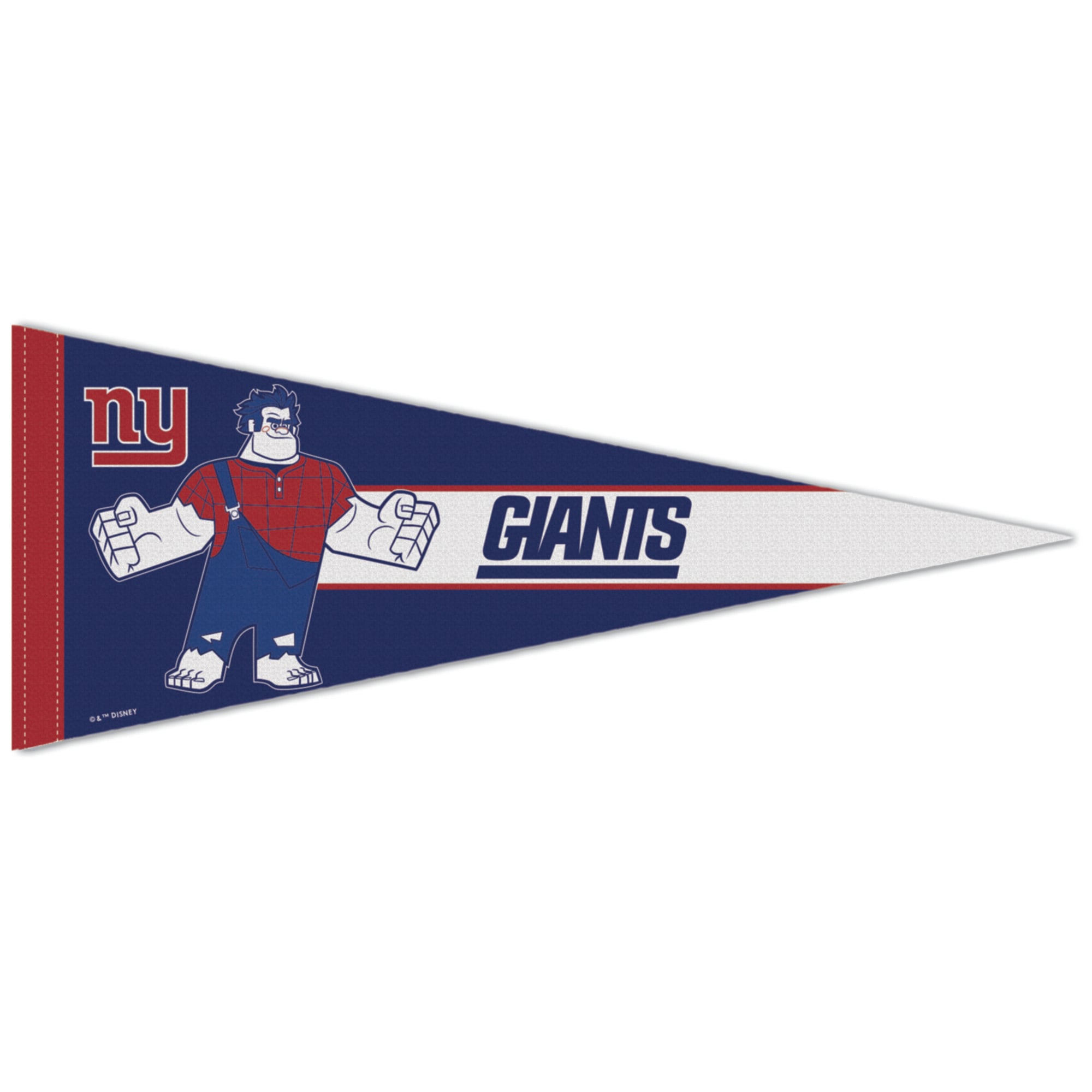 WinCraft New York Giants Disney x NFL Wreck-It Ralph 12" x 30" Premium Pennant
