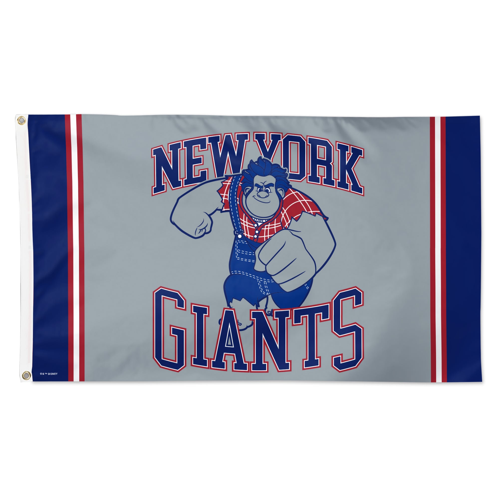 Drapeau de luxe WinCraft New York Giants Disney x NFL Wreck-It Ralph 91 x 152 cm (3' x 5') à une face