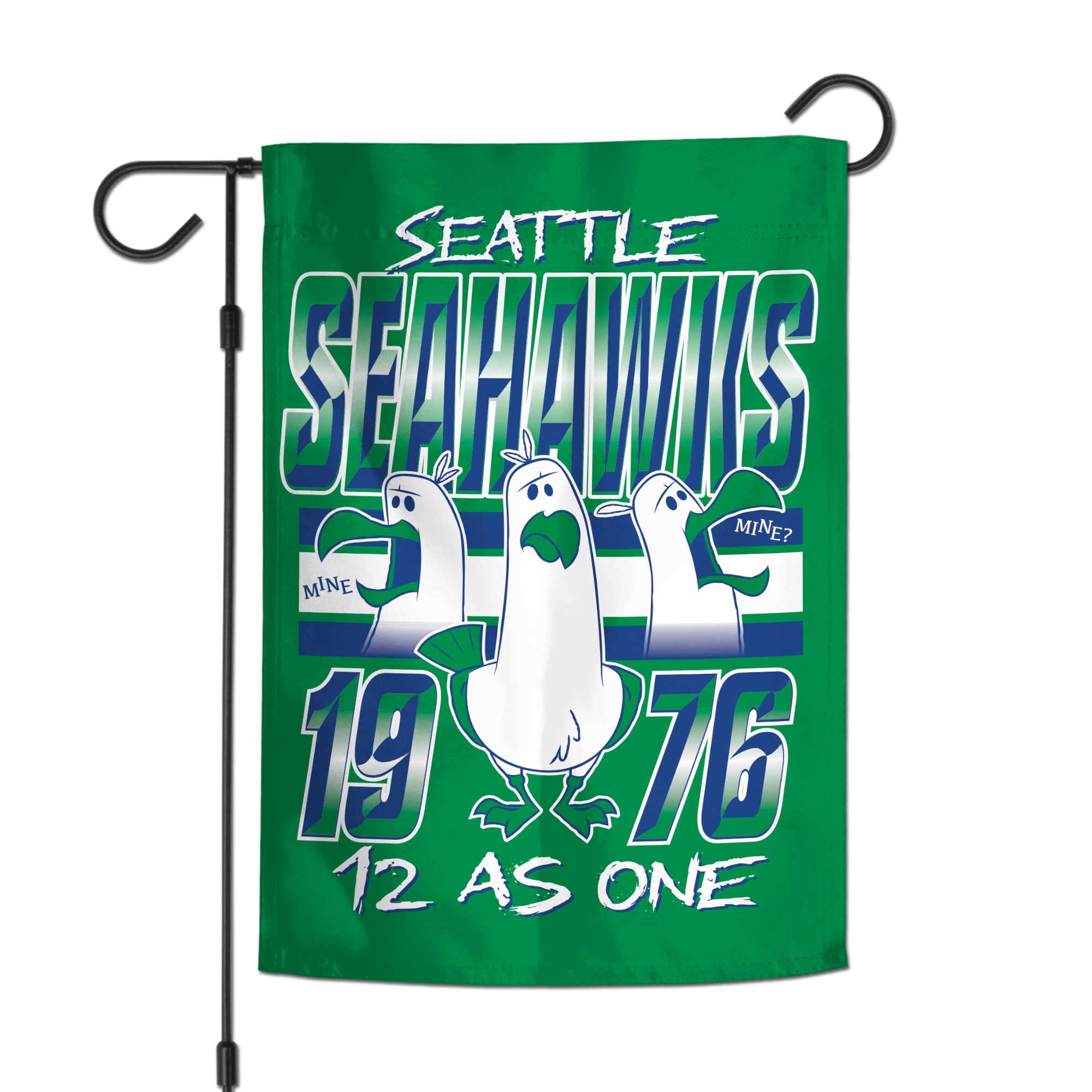 Drapeau de jardin double face WinCraft Seattle Seahawks Disney x NFL Seagulls 12'' x 18''
