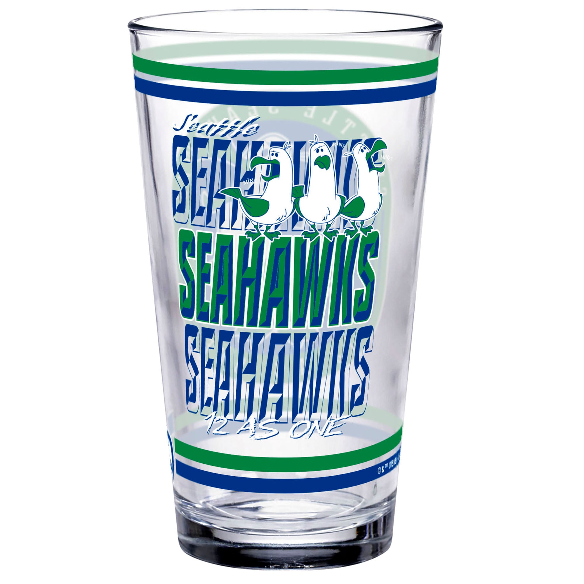 WinCraft Seattle Seahawks Disney x NFL Seagulls 16oz. Pint Glass