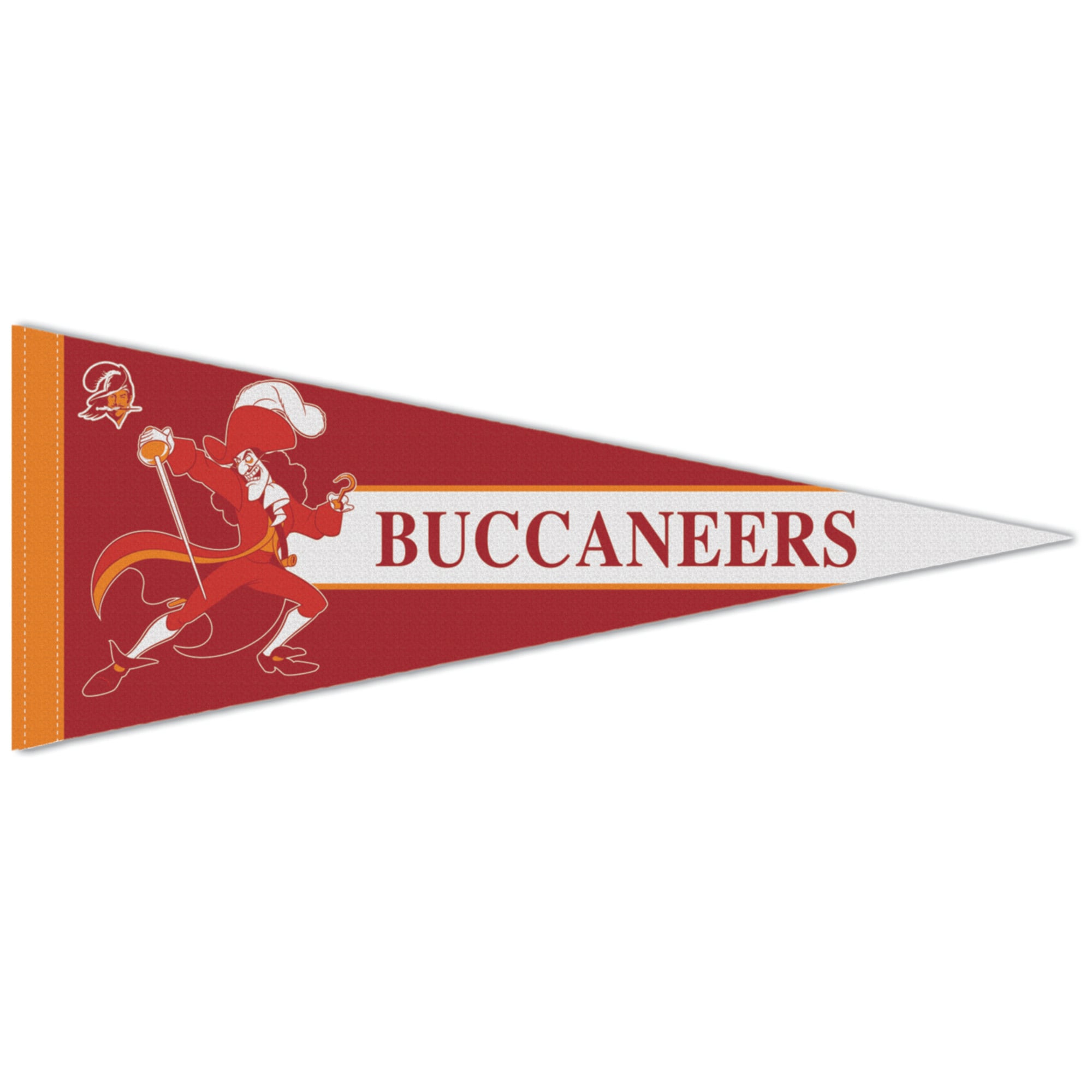 Fanion premium WinCraft Tampa Bay Buccaneers Disney x NFL Capitaine Crochet 30 x 76 cm