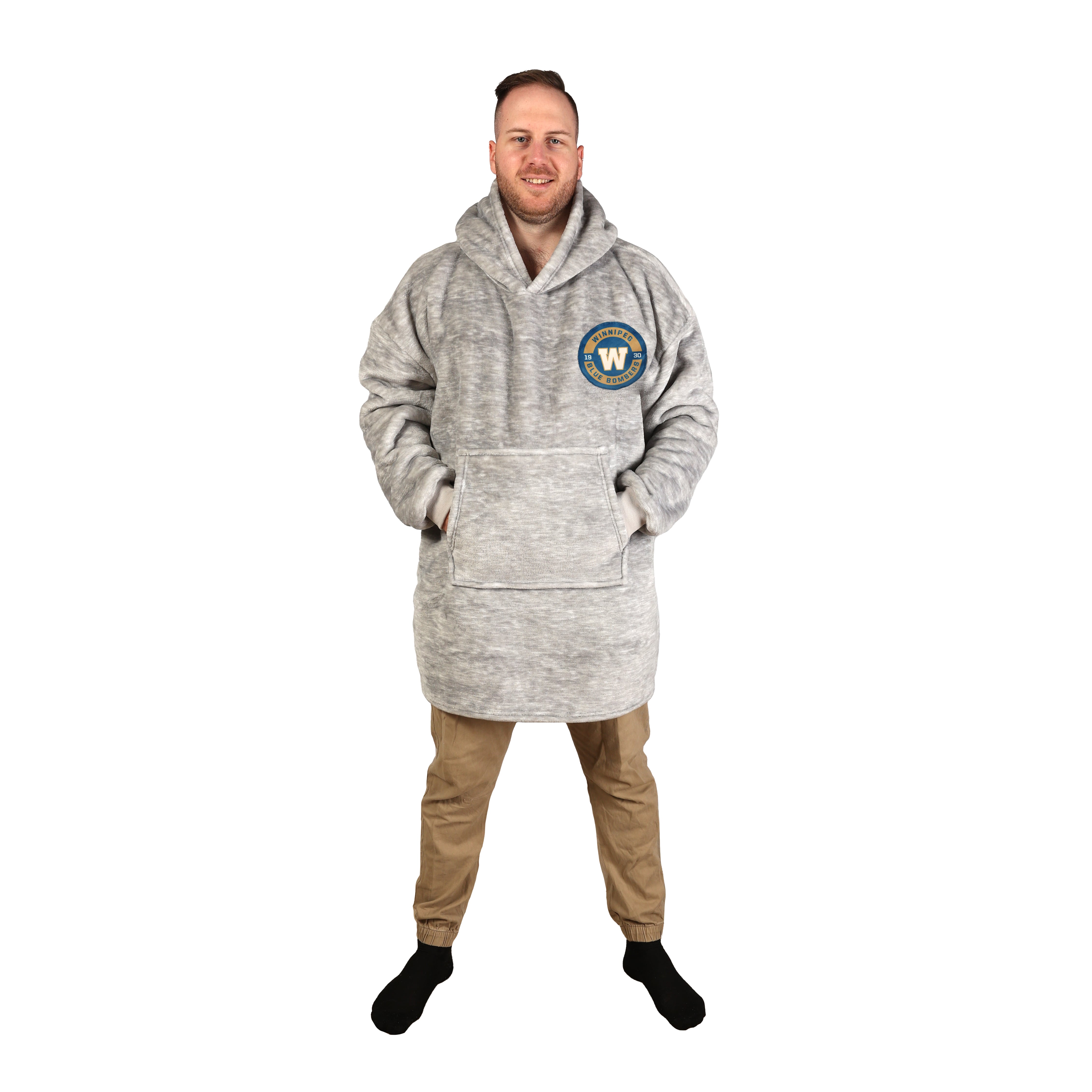 Winnipeg Blue Bombers Hooded Blanket