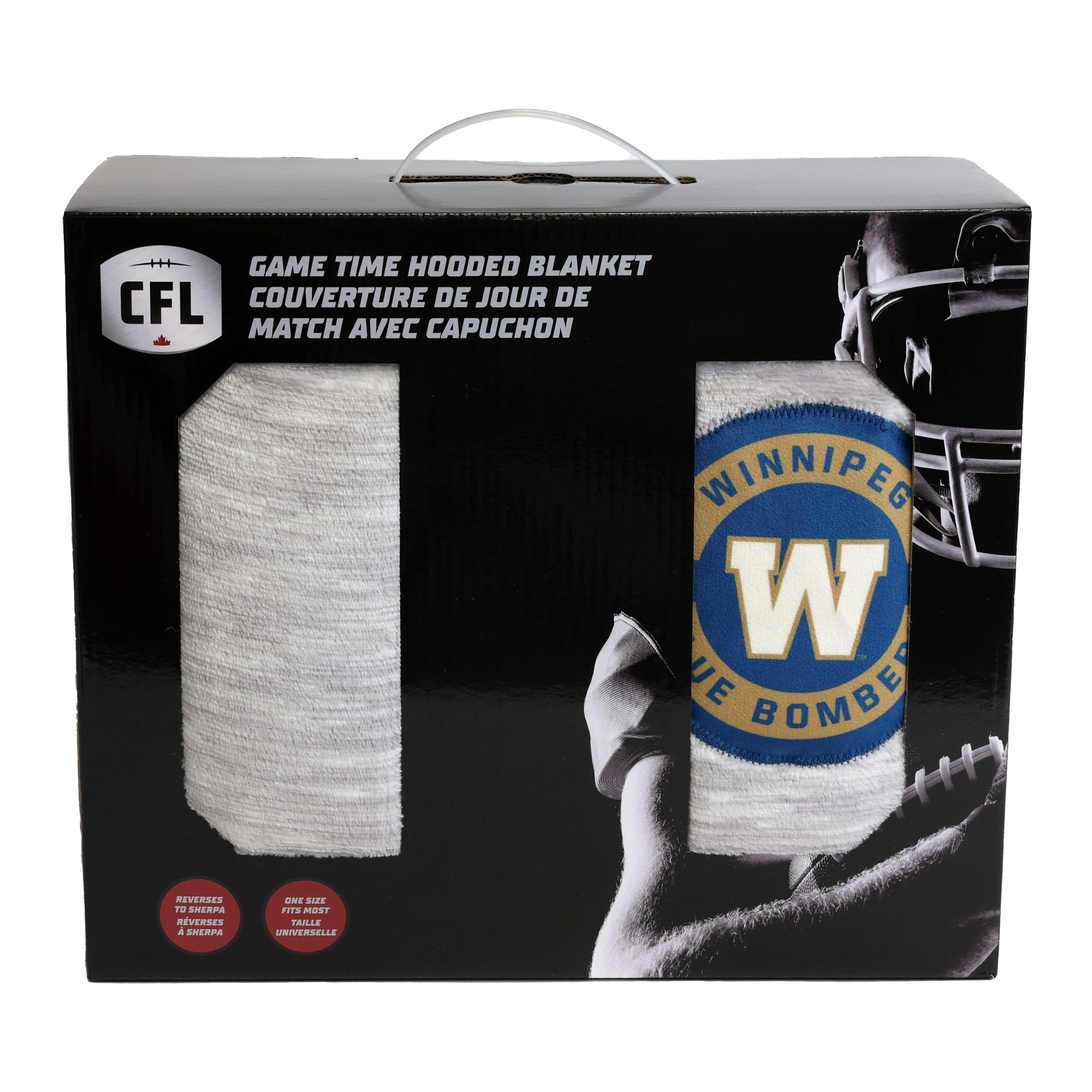 Winnipeg Blue Bombers Hooded Blanket