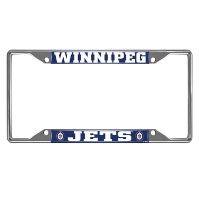 Winnipeg Jets Logo Brands Chrome License Plate Frame