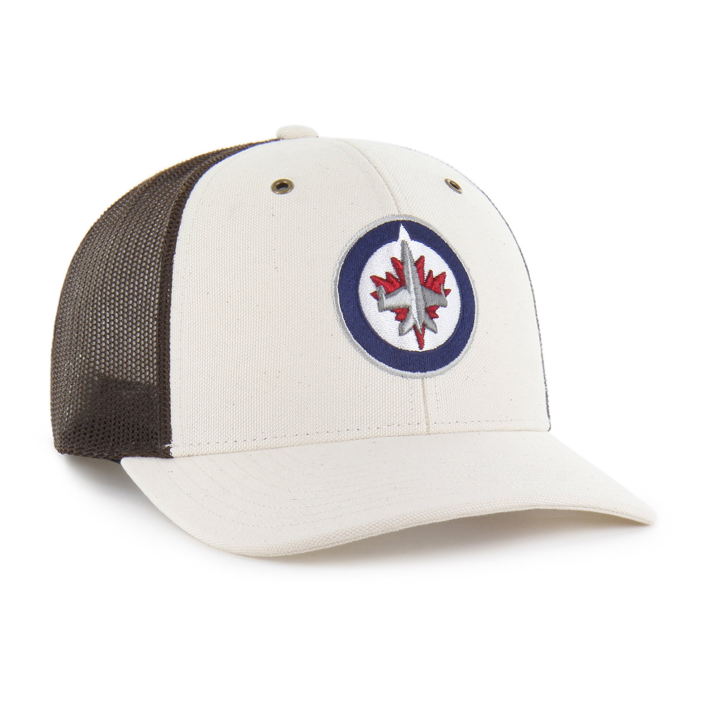 Casquette trucker ajustable '47 x Carhartt crème Winnipeg Jets pour homme