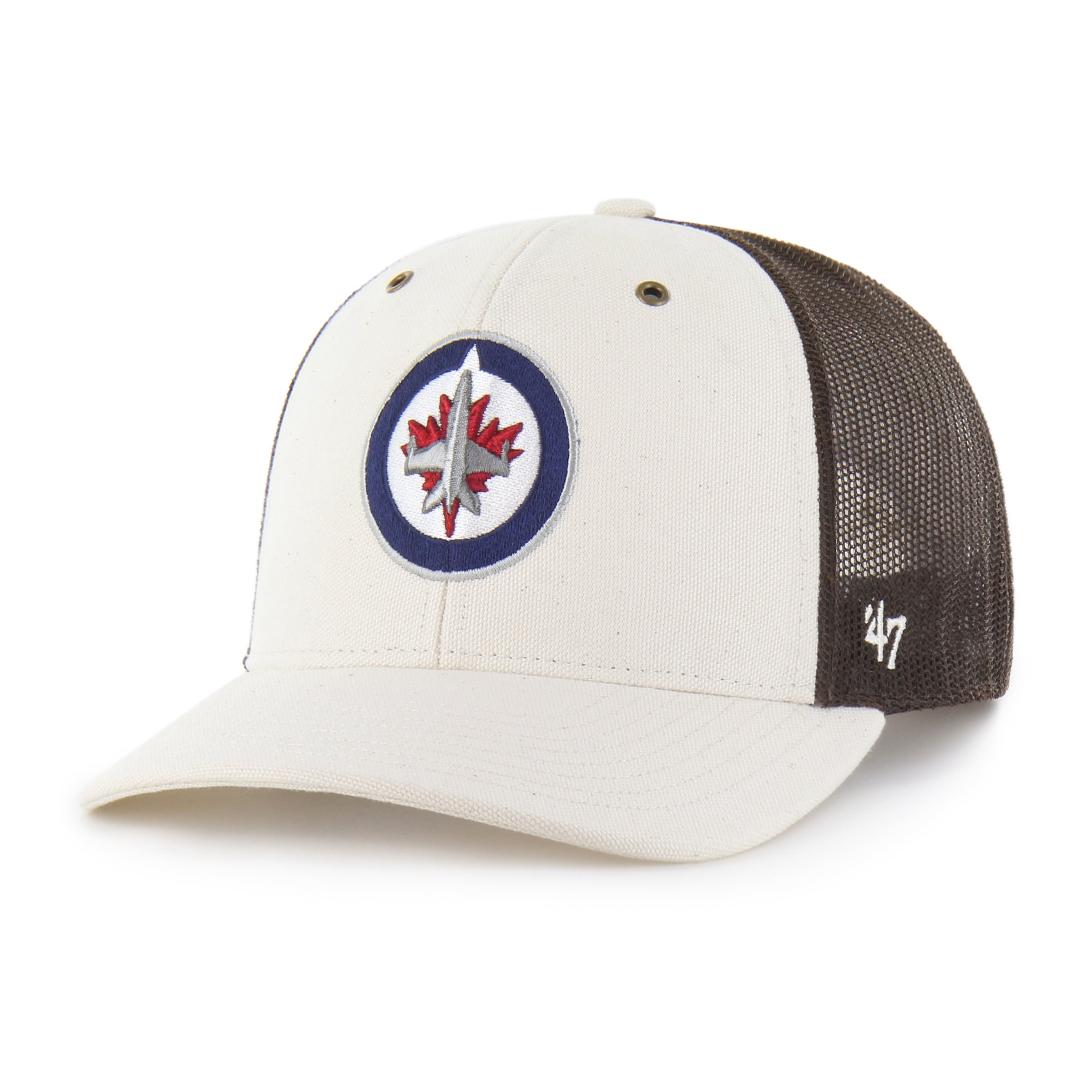 Casquette trucker ajustable '47 x Carhartt crème Winnipeg Jets pour homme