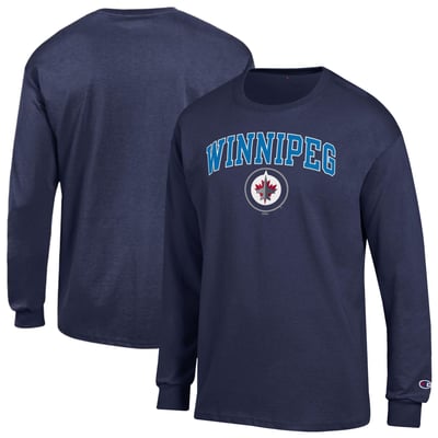  Winnipeg Jets Champion Jersey Long-Sleeve T-Shirt - Navy