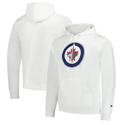 Winnipeg Jets Champion Primary Logo Pullover Hoodie - White