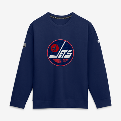 Men's Winnipeg Jets  Fanatics Athletic Navy 2026 NHL Heritage Classic Authentic Pro Tri-Blend Fleece Sweatshirt