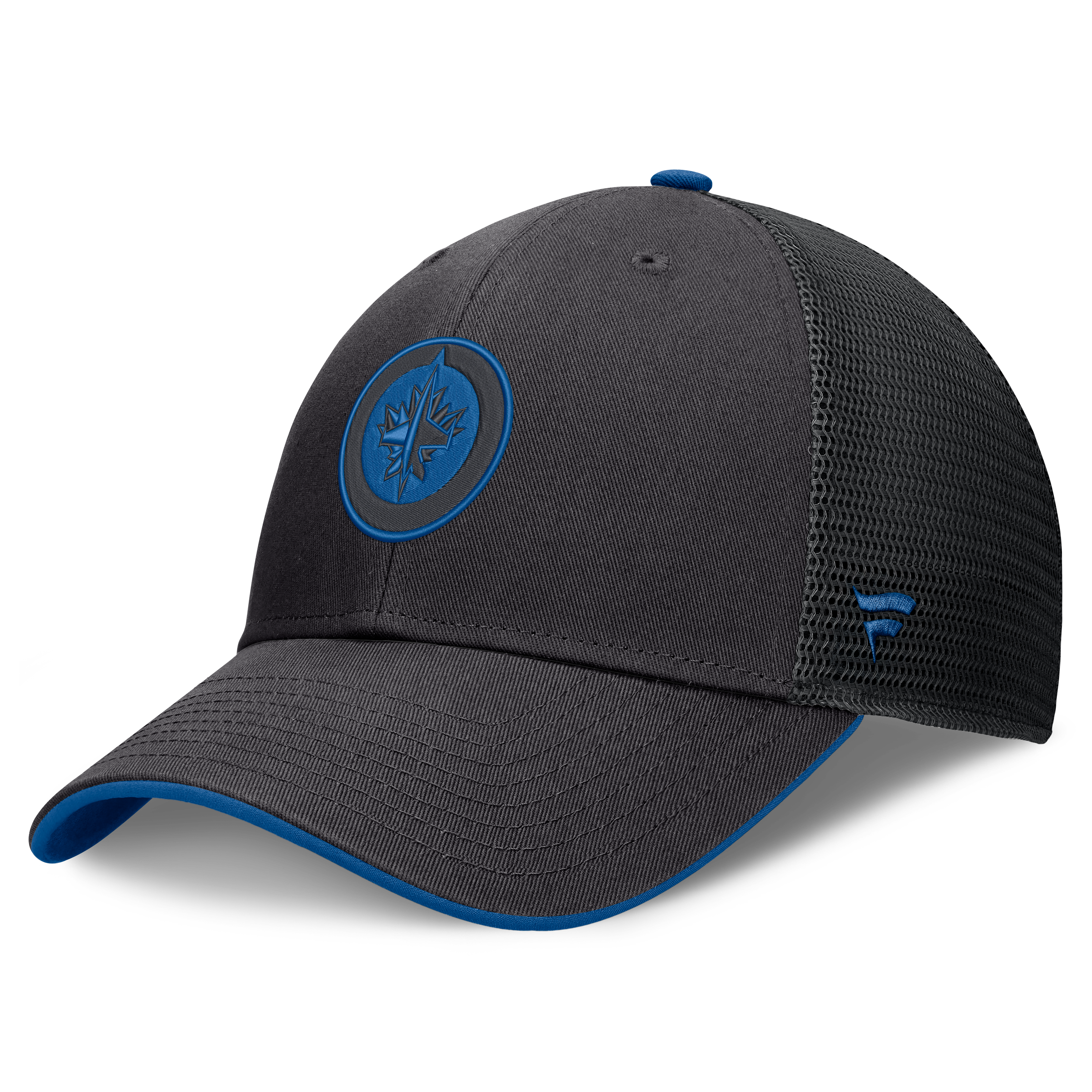 Casquette trucker ajustable Fanatics noire Winnipeg Jets Fundamental Limits pour homme