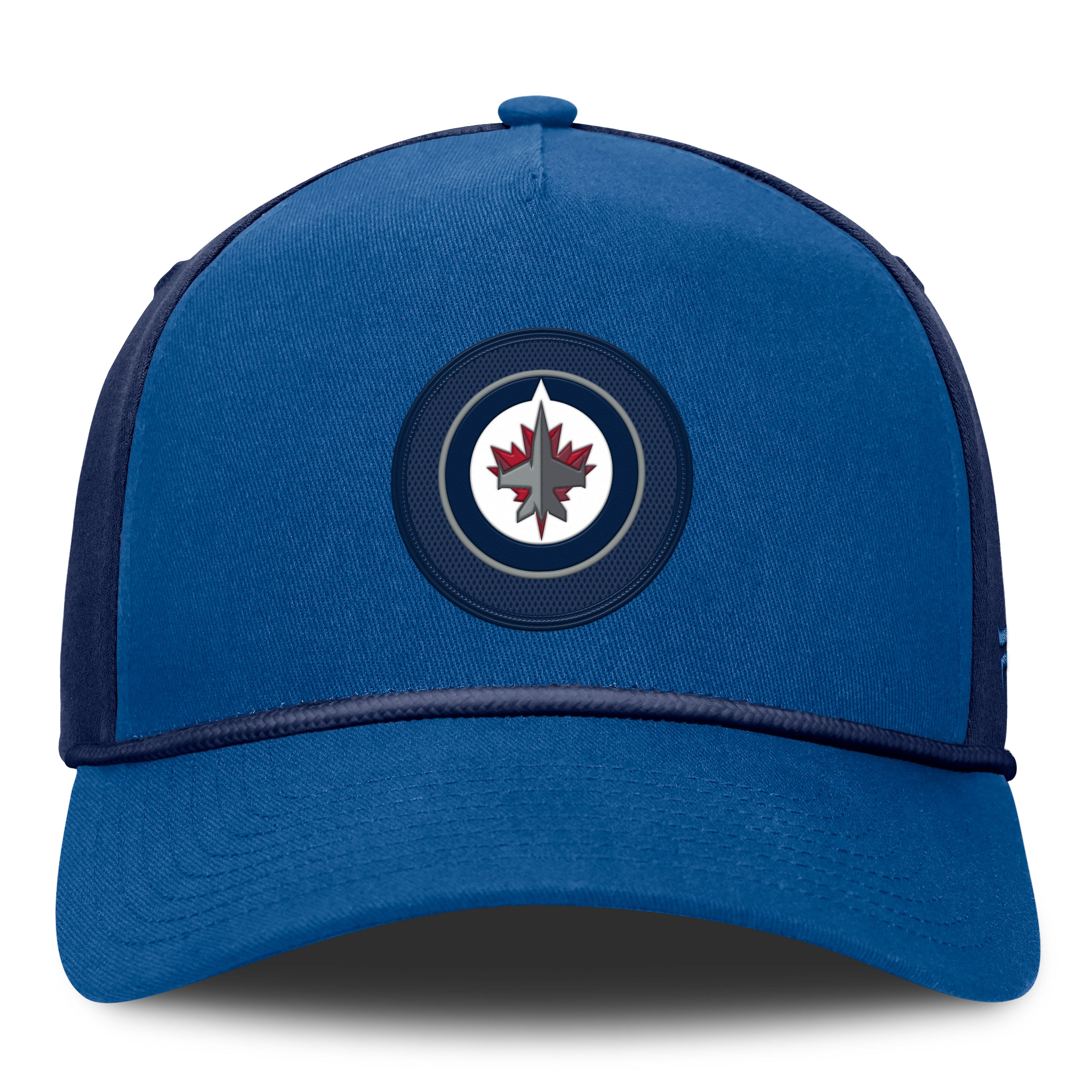 Men's Fanatics Blue/Navy Winnipeg Jets Authentic Pro Rink A-Frame Adjustable Hat