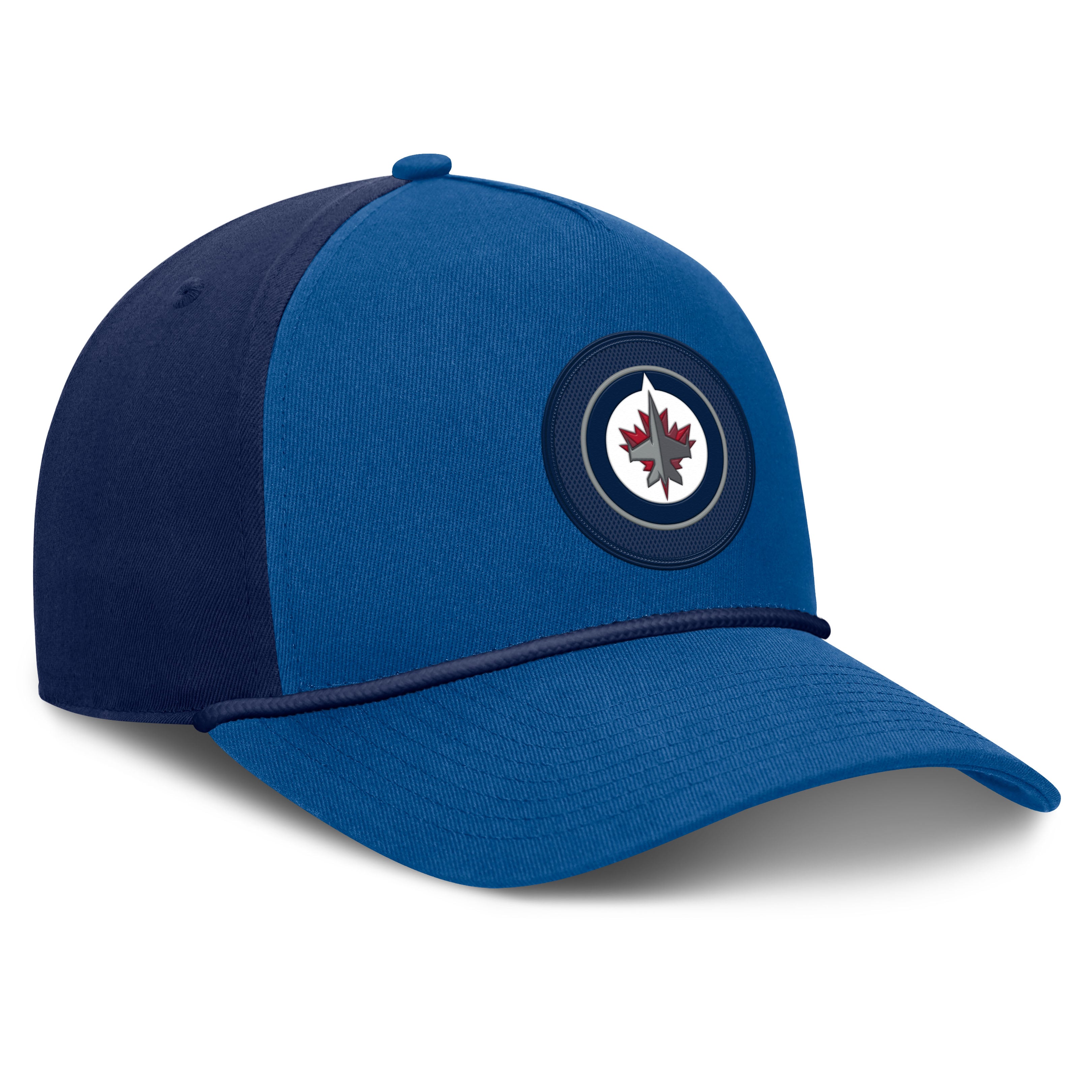 Men's Fanatics Blue/Navy Winnipeg Jets Authentic Pro Rink A-Frame Adjustable Hat