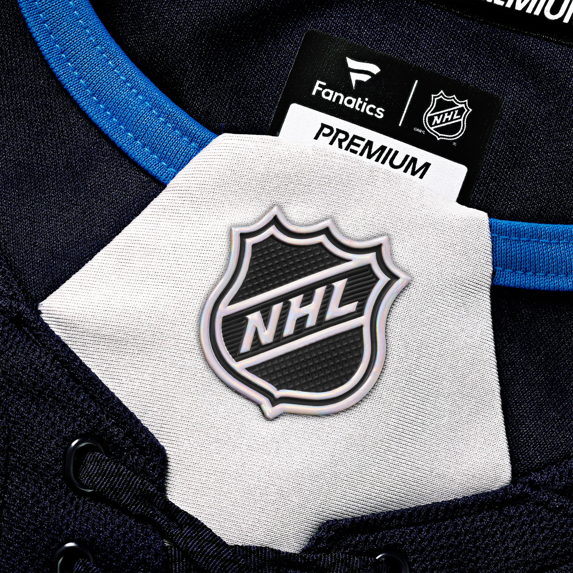 Men's Fanatics Connor Hellebuyck Navy Winnipeg Jets Home Premium Jersey