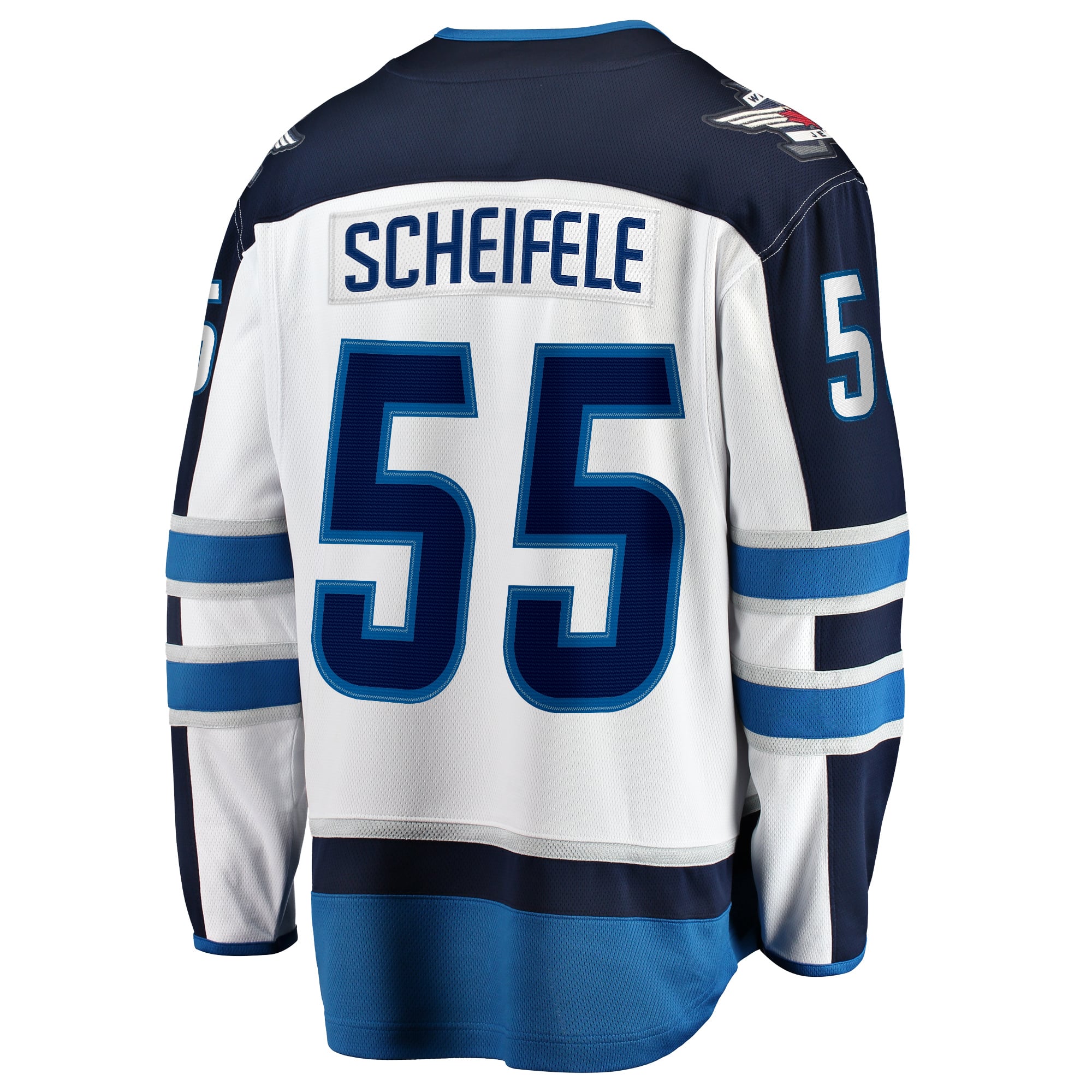 Fanatiques masculins de marque Mark Scheifele blanc échappée des Jets Winnipeg - Maillot joueur