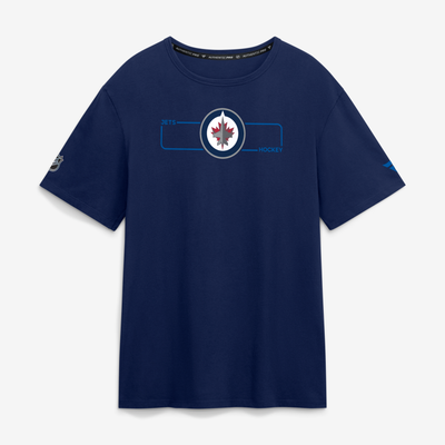 Men's Winnipeg Jets Fanatics Navy Authentic Pro Primary Logo T-Shirt