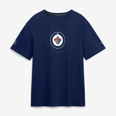 Men's Winnipeg Jets Fanatics Navy Authentic Pro Property Of T-Shirt