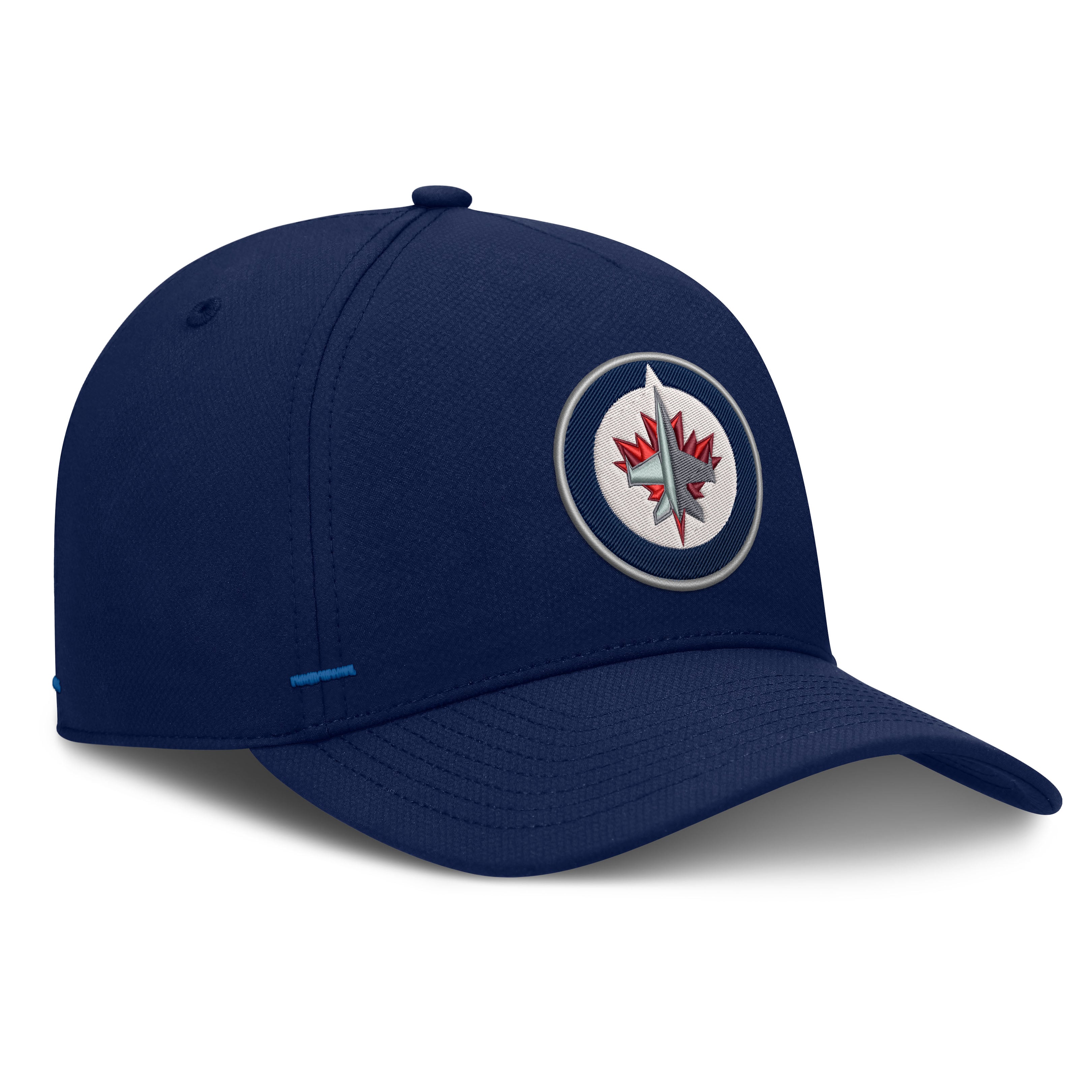 Casquette ajustable Fanatics bleu marine Winnipeg Jets Authentic Pro Rink Bar Tacks pour homme