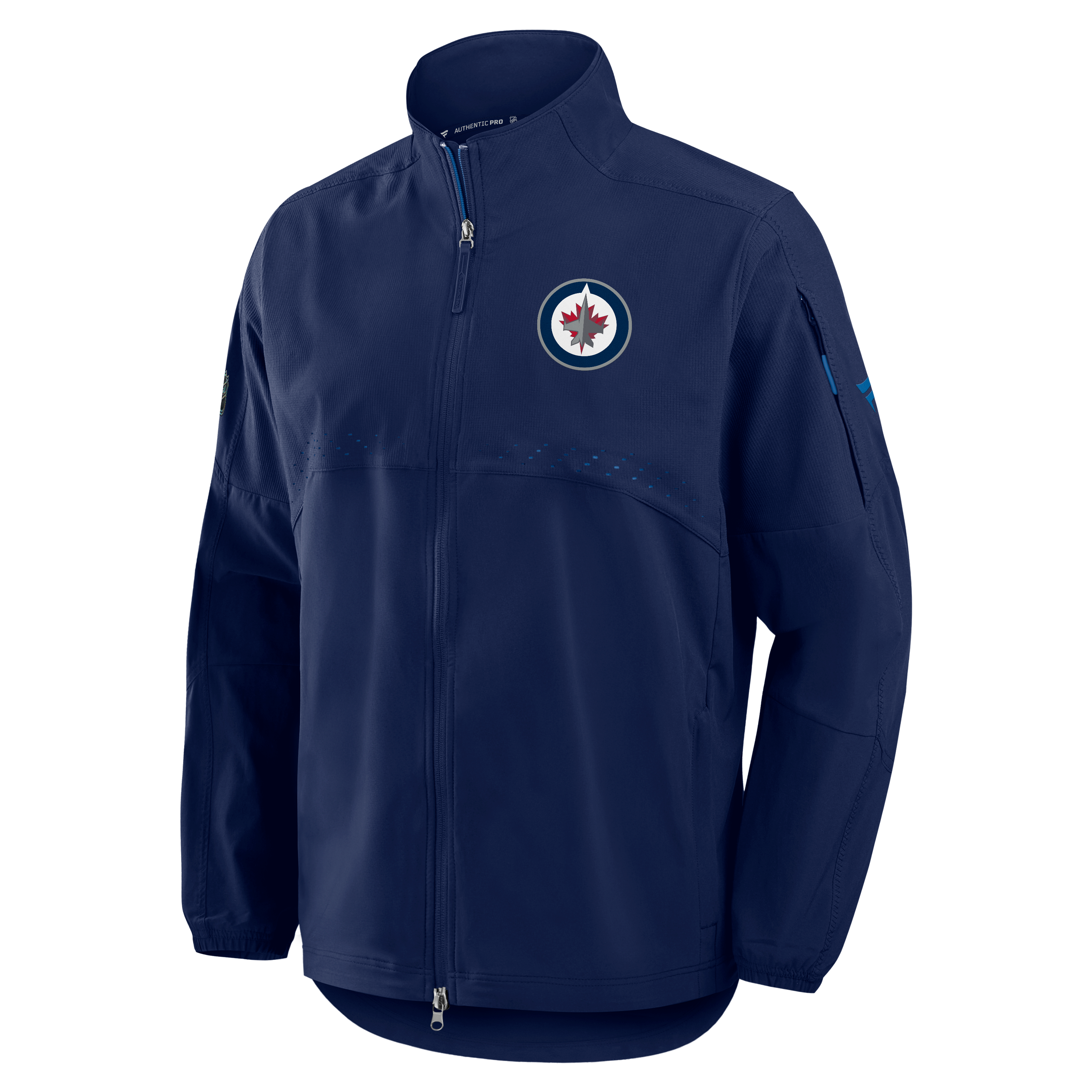 Men's Fanatics Navy Winnipeg Jets Authentic Pro Rink Coaches Jacket