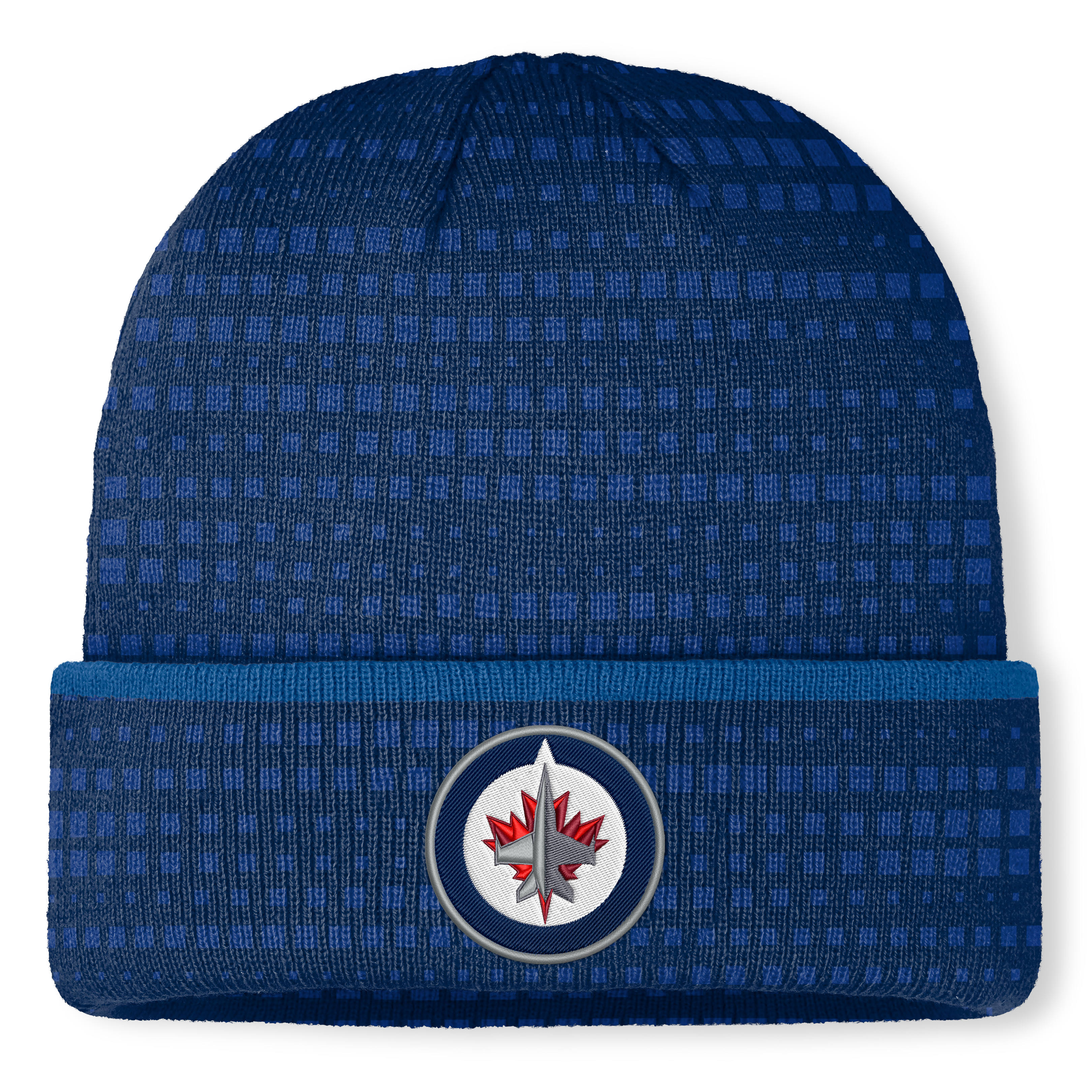 Men's Fanatics Navy Winnipeg Jets Authentic Pro Rink Cuffed Knit Hat