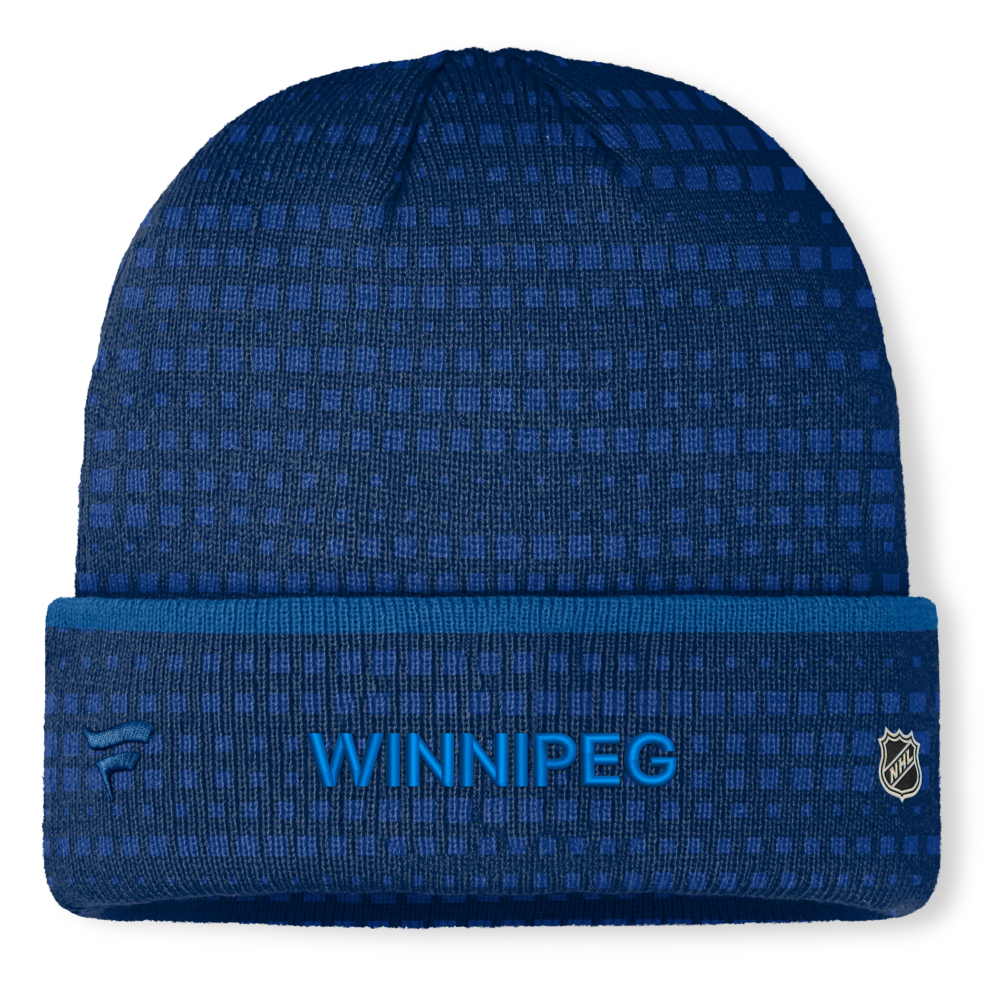 Men's Fanatics Navy Winnipeg Jets Authentic Pro Rink Cuffed Knit Hat