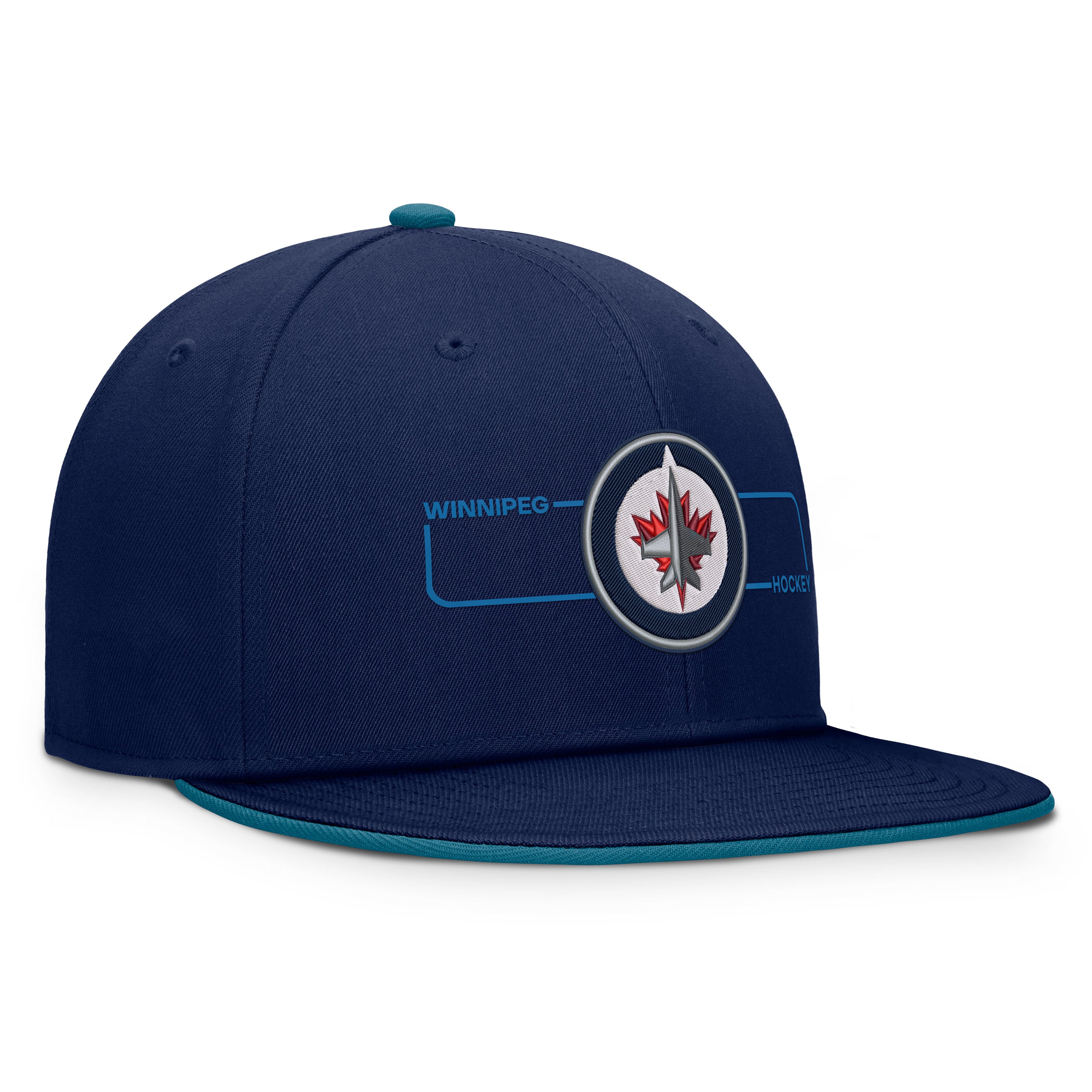 Men's Fanatics Navy Winnipeg Jets Authentic Pro Rink Snapback Hat